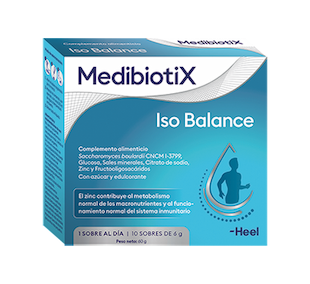 Packaging simbiótico Iso Balance de MedibiotiX